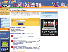 Tablet Screenshot of chumash.casinocity.com