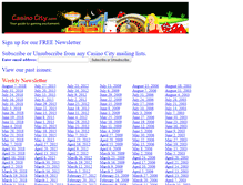 Tablet Screenshot of newsletter.casinocity.com